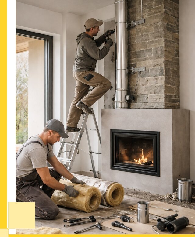 Монтаж дымоходов для каминов в Санкте-Петербурге от 15942 р. ЭриданСнк