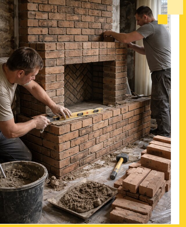 Изготовление и установка кирпичных каминов в Санкте-Петербурге