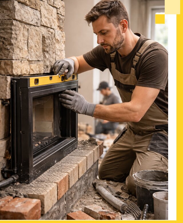 Дровяные камины под ключ в Санкте-Петербурге: монтаж, обустройство