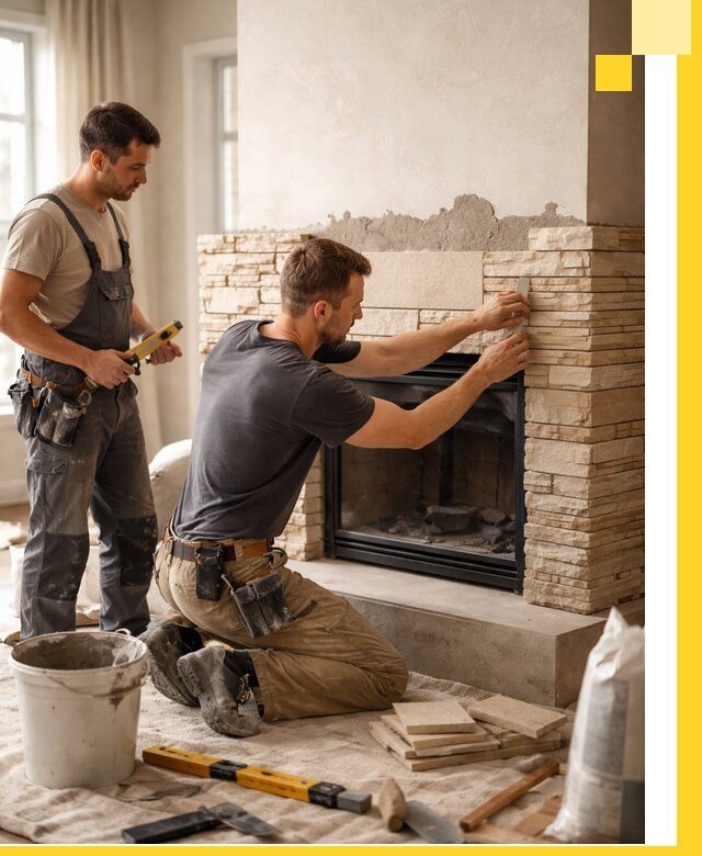 Установка и монтаж каминов для загородного дома в Санкте-Петербурге