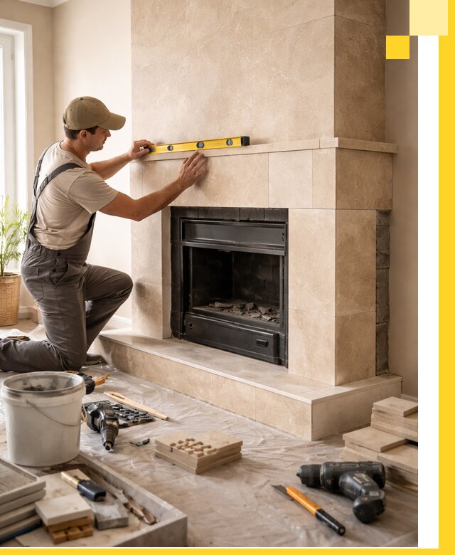 Установка и монтаж каминов в частном доме под ключ в Санкте-Петербурге