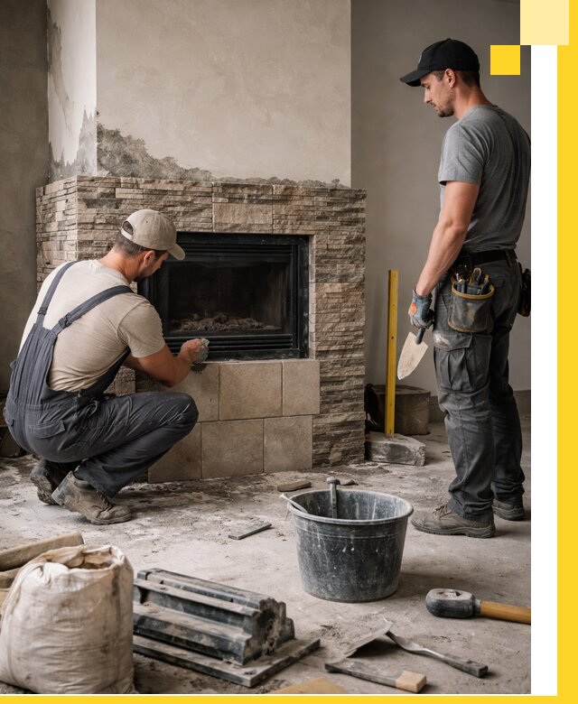 Камины под ключ в Санкте-Петербурге: проект, изготовление и монтаж