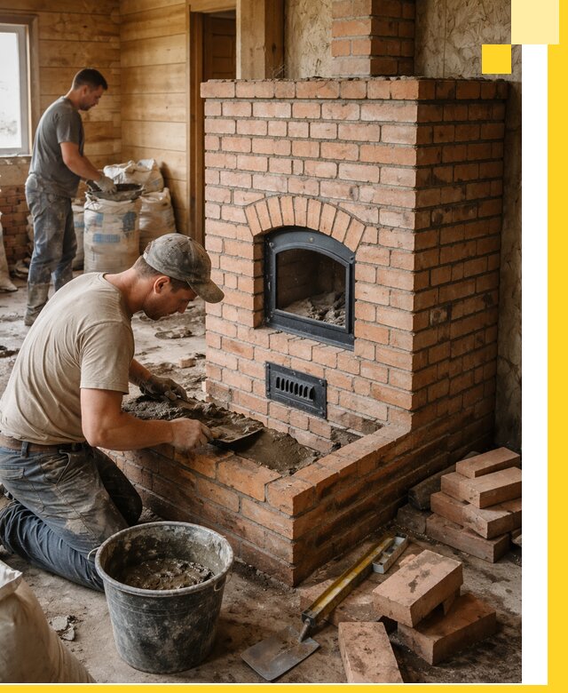 Профессиональное строительство печей в Санкте-Петербурге под ключ