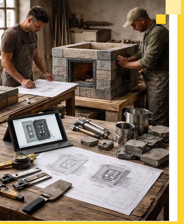 Разработка проектов печей с согласованием и монтажом в Санкте-Петербурге