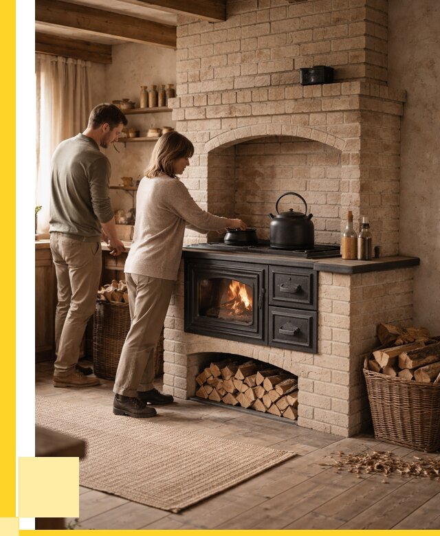 Печи с плитой в Санкте-Петербурге от 47826 р. | ЭриданСнк — кирпичная печь