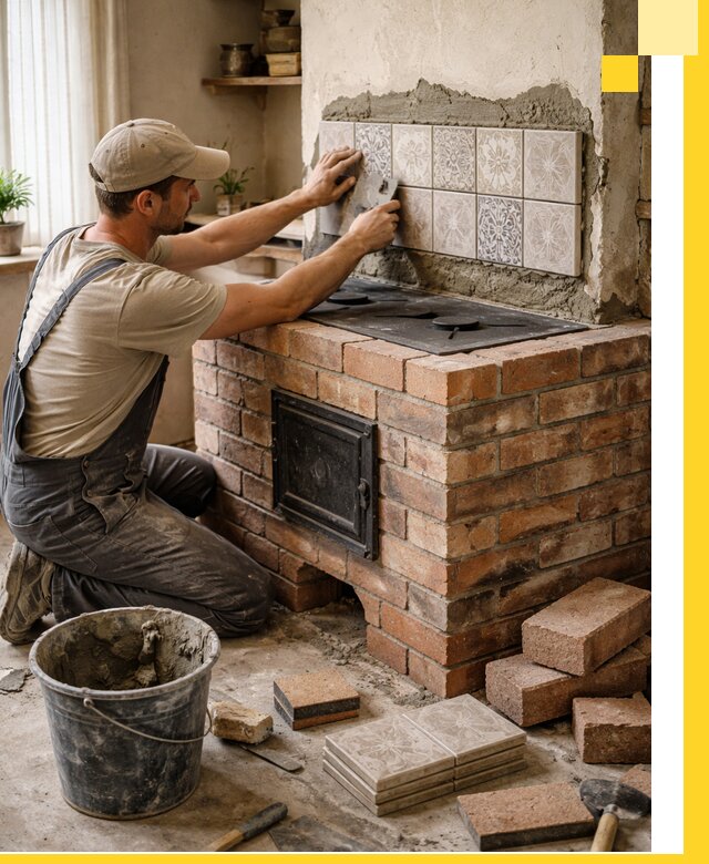 Печи с плитой на заказ монтаж гарантия и сервис в Санкте-Петербурге