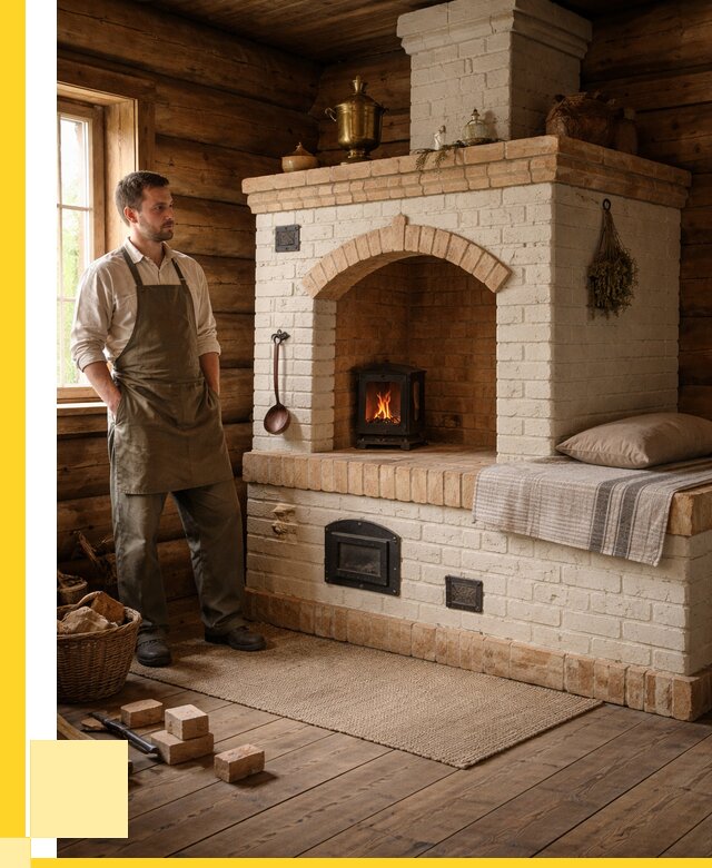 Русские печи с лежанкой под ключ в Санкте-Петербурге от 159420 р. ЭриданСнк