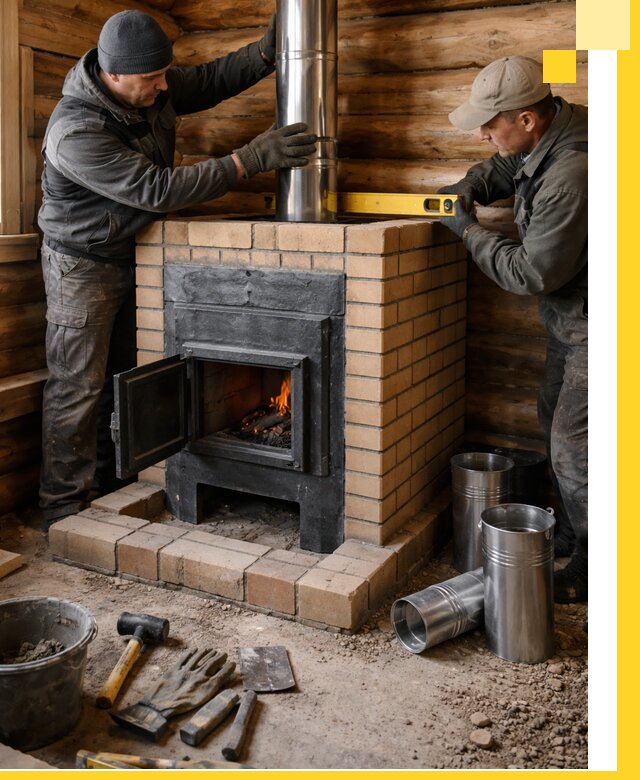 Проектирование, изготовление и установка банных печей в Санкте-Петербурге