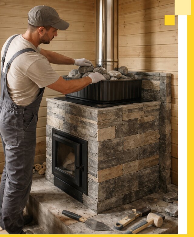 Печи для парной в Санкте-Петербурге, производство, монтаж и обслуживание