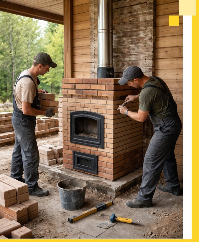 Производство и установка дачных печей под ключ в Санкте-Петербурге