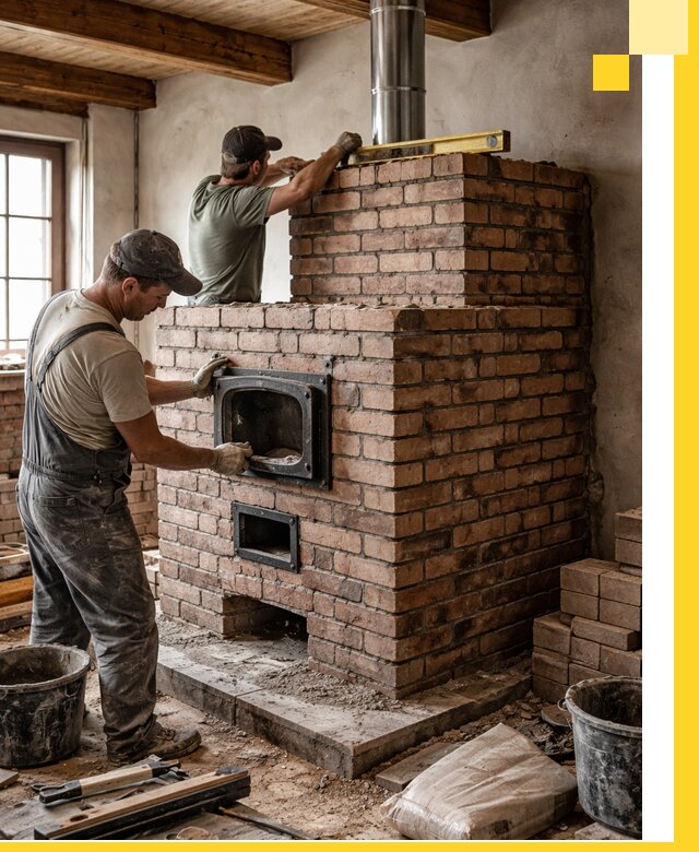 Печи для загородного дома под ключ в Санкте-Петербурге — монтаж и сервис