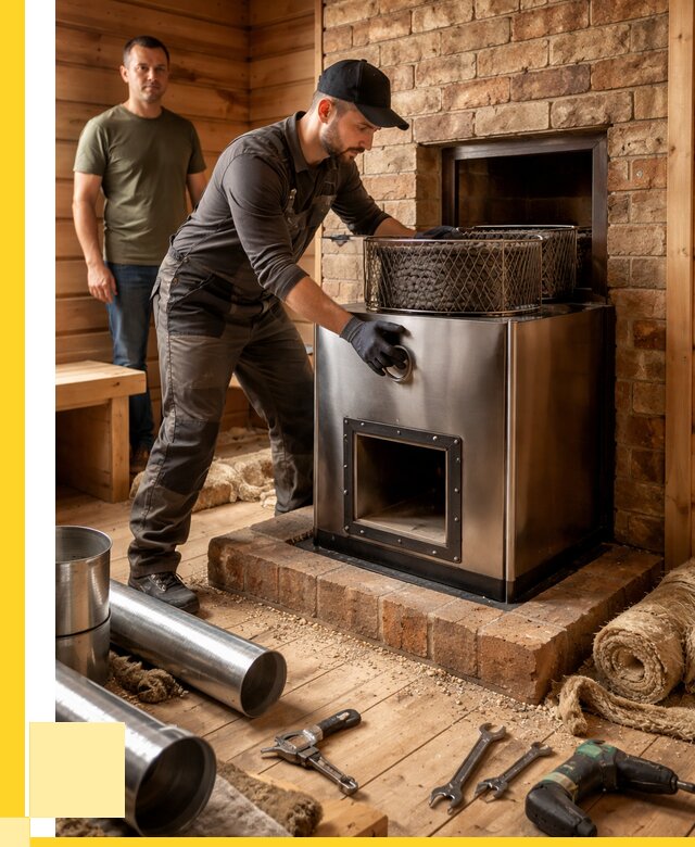 Монтаж банных печей под ключ в Санкте-Петербурге от 19130 р., ЭриданСнк