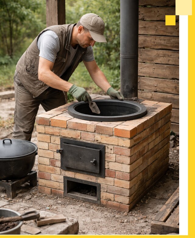 Изготовление и установка печей для казана в Санкте-Петербурге под ключ