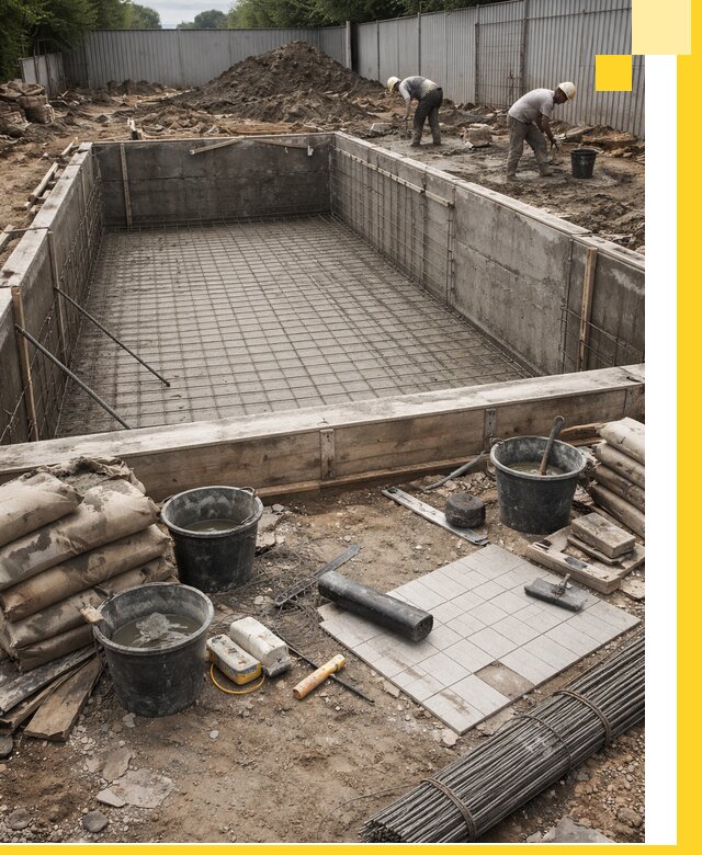 Строительство бассейнов под ключ в Санкте-Петербурге, дизайн и монтаж