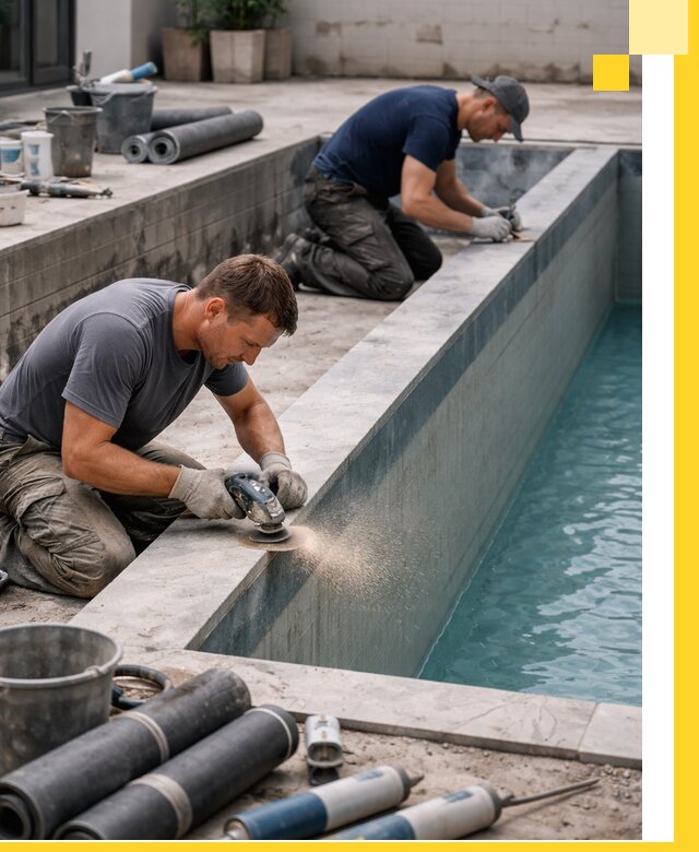 Профессиональный ремонт бассейнов под ключ в Санкте-Петербурге