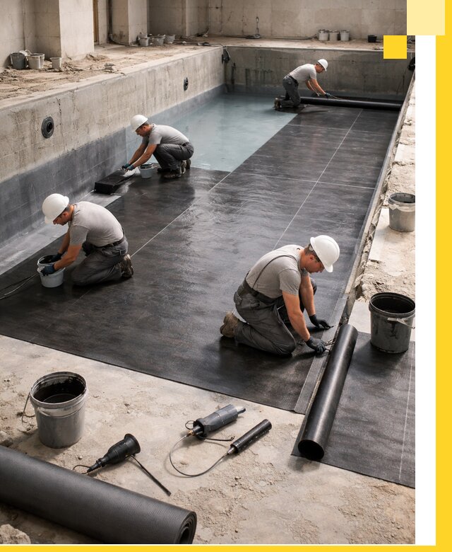 Профессиональная гидроизоляция бассейнов и чаш в Санкте-Петербурге под ключ