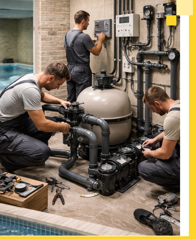 Комплексное оборудование для бассейнов под ключ в Санкте-Петербурге