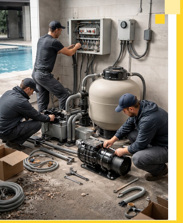 Профессиональный монтаж оборудования для бассейнов в Санкте-Петербурге