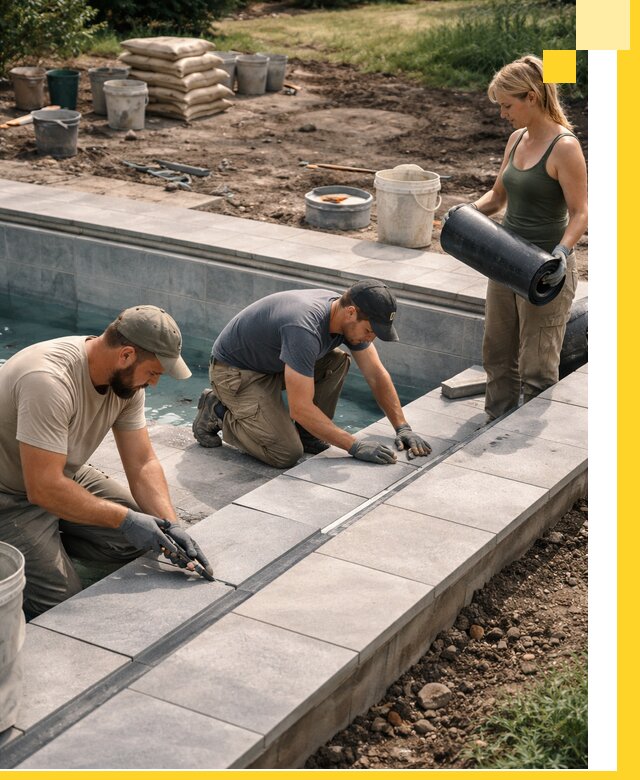 Строительство и монтаж уличных бассейнов под ключ в Санкте-Петербурге