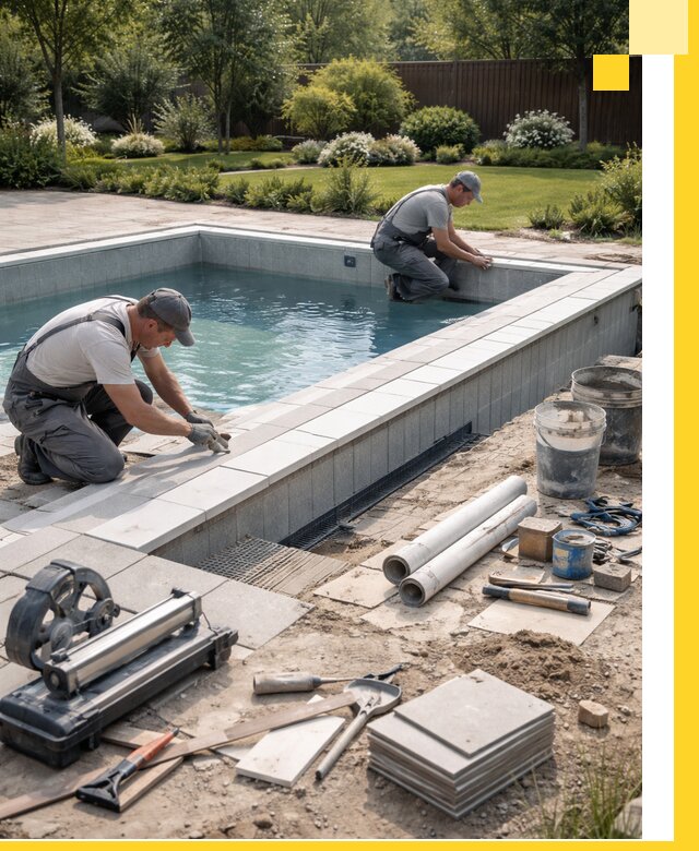 Строительство открытых бассейнов под ключ в Санкте-Петербурге профессионально