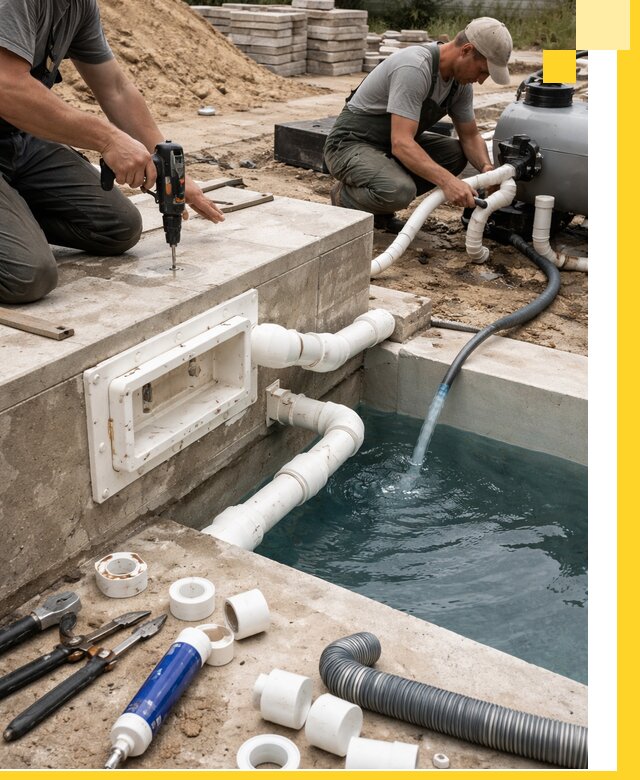 Строительство скиммерных бассейнов под ключ в Санкте-Петербурге