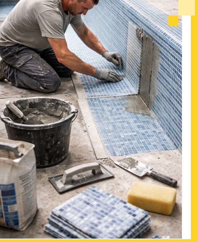 Укладка и ремонт мозаики для бассейнов под ключ в Санкте-Петербурге