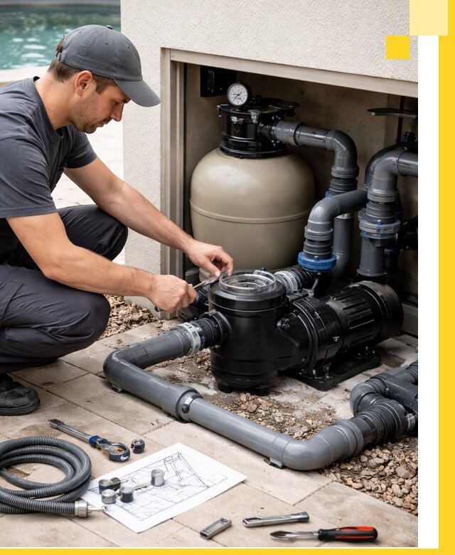 Поставка, монтаж и сервис насосов для бассейнов в Санкте-Петербурге