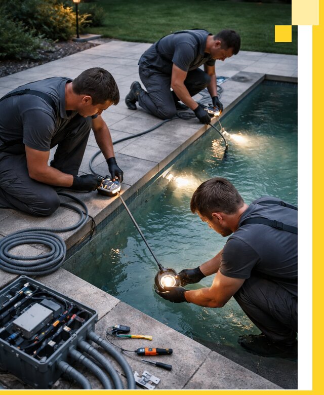 Профессиональное освещение бассейнов в Санкте-Петербурге: дизайн и монтаж