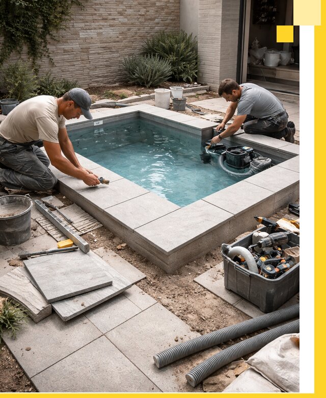 Мини бассейны под ключ в Санкте-Петербурге, дизайн и установка