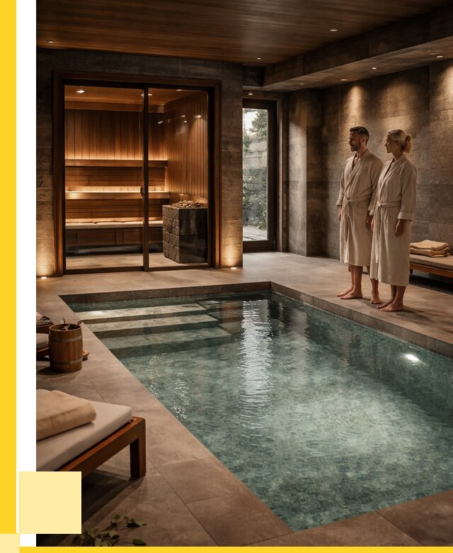 Сауна с большим бассейном в Санкте-Петербурге от 1275360 р. ЭриданСнк