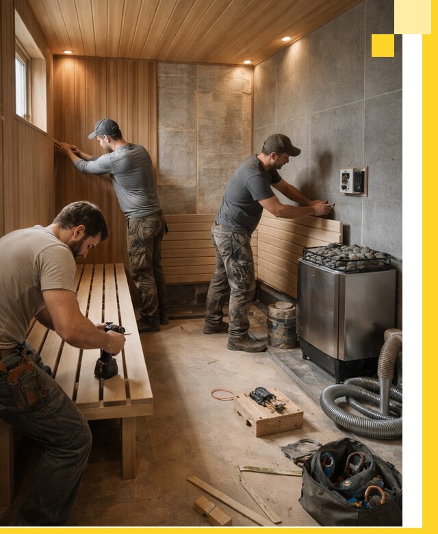Сауны под ключ в Санкте-Петербурге, проектирование, строительство, отделка