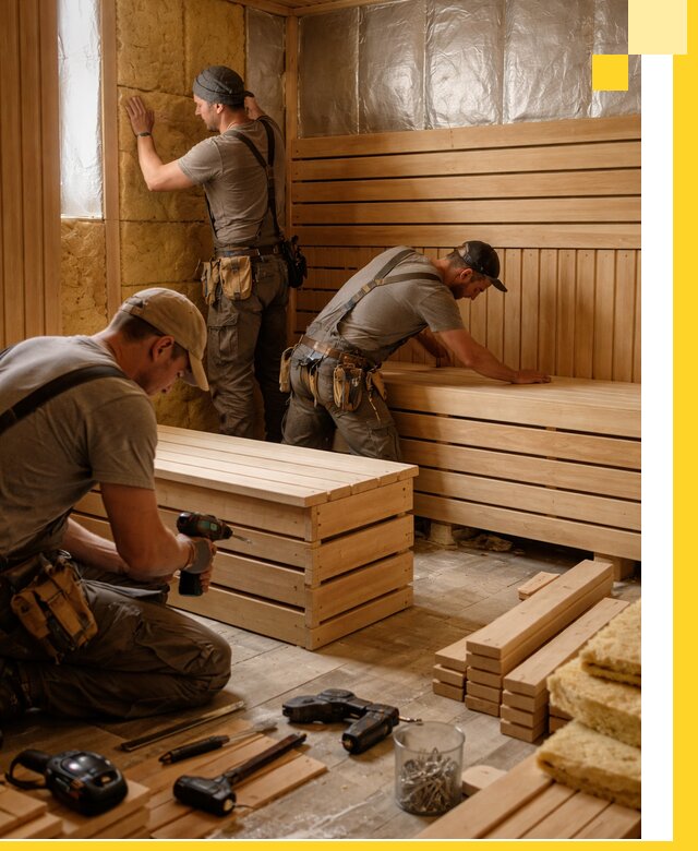 Профессиональное строительство саун под ключ в Санкте-Петербурге