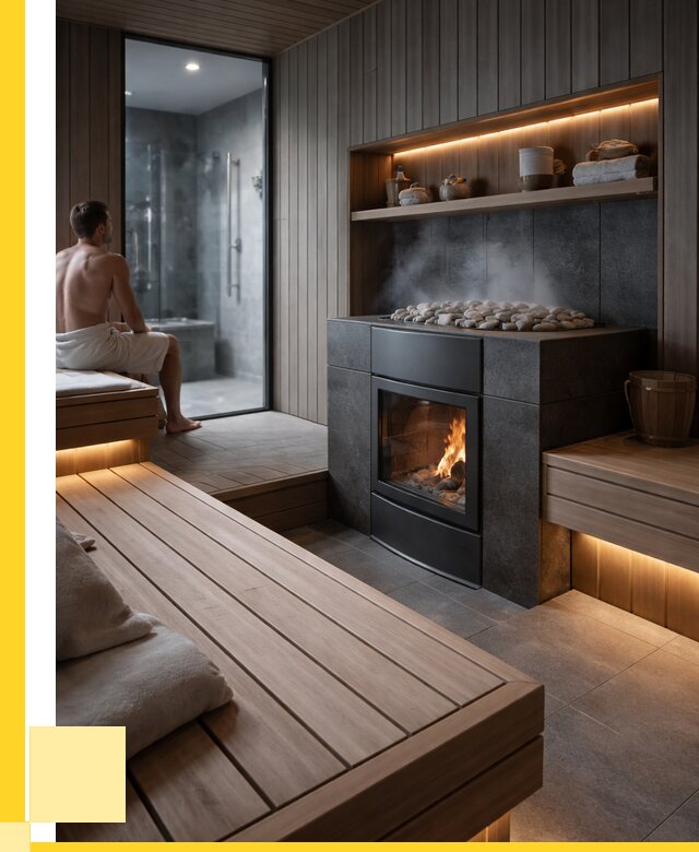 Проект сауны в частном доме в Санкте-Петербурге от 37198 р. | ЭриданСнк