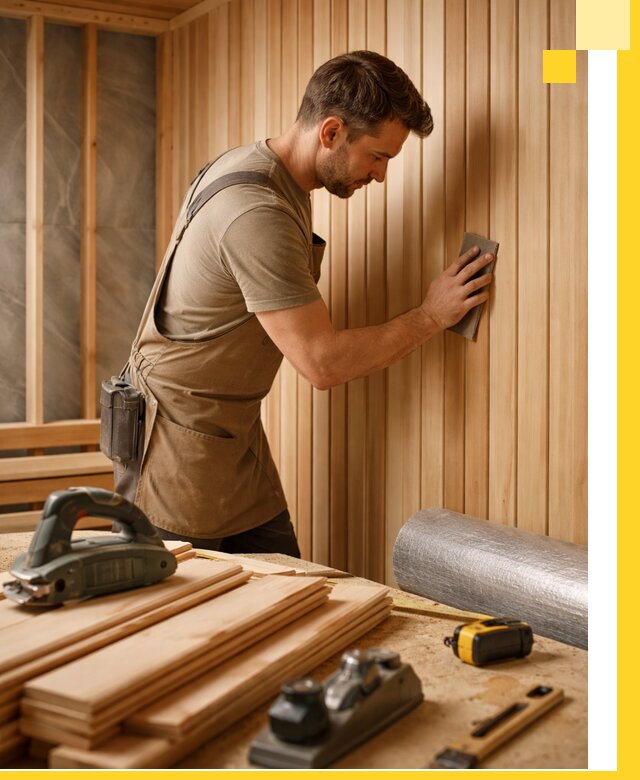 Профессиональная отделка саун и парных под ключ в Санкте-Петербурге