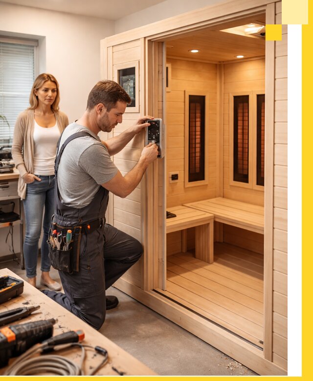 Инфракрасные сауны под ключ в Санкте-Петербурге продажа и установка