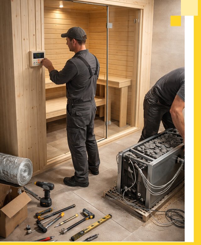 Поставка, установка и монтаж электрических саун в Санкте-Петербурге