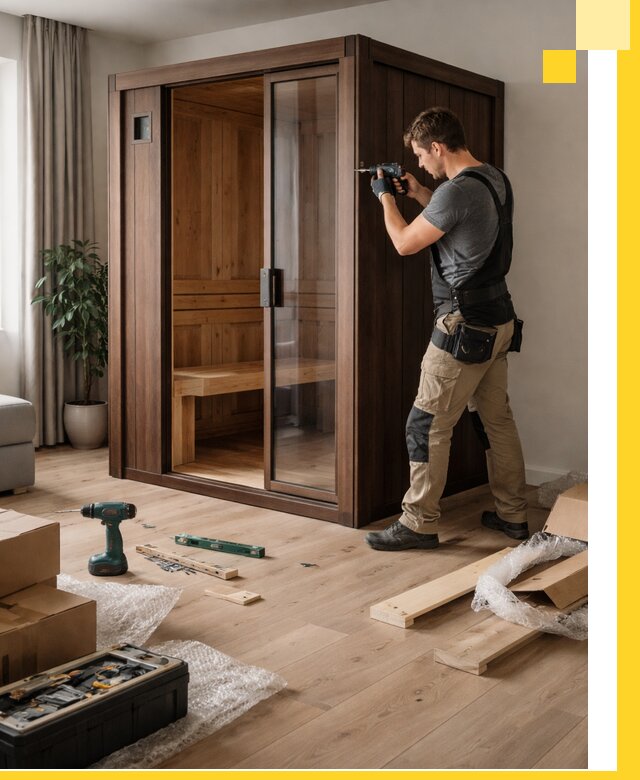 Установка и производство мини саун под ключ в Санкте-Петербурге