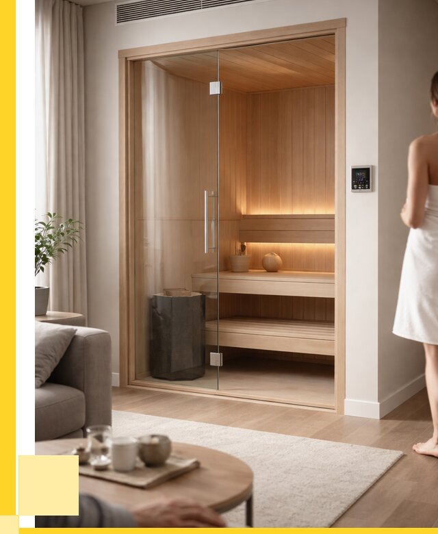 Сауна в квартире под ключ в Санкте-Петербурге от 127536 р. ЭриданСнк