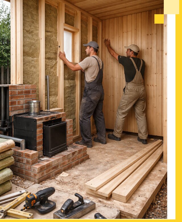 Строительство и установка дачных саун под ключ в Санкте-Петербурге