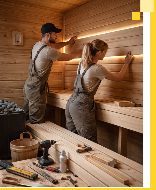 Дизайн саун и бань под ключ с индивидуальным проектом в Санкте-Петербурге