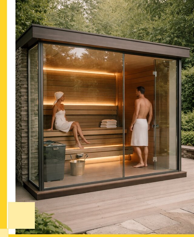 Сауна стеклянная и двери для сауны в Санкте-Петербурге от 265700 р. | ЭриданСнк