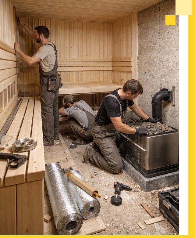 Индивидуальные сауны на заказ в Санкте-Петербурге под ключ, проект и монтаж