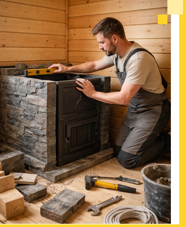 Производство и установка печей для саун под ключ в Санкте-Петербурге