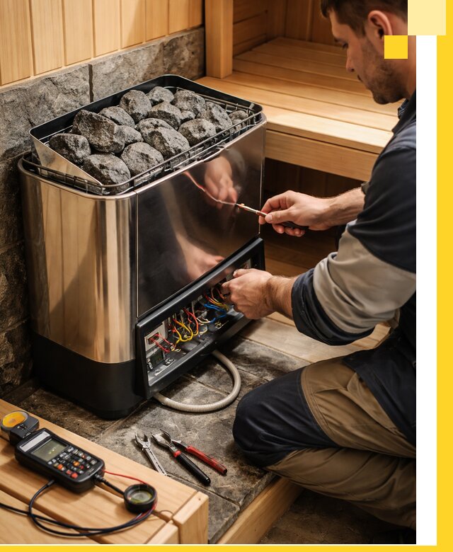 Продажа и установка электрокаменок для саун в Санкте-Петербурге