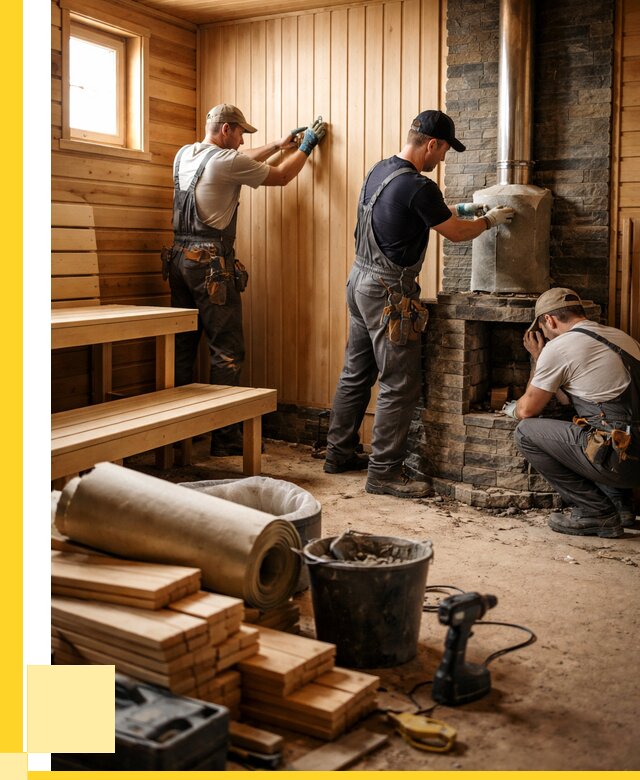 Ремонт бань под ключ в Санкте-Петербурге от 47826 р. | ЭриданСнк