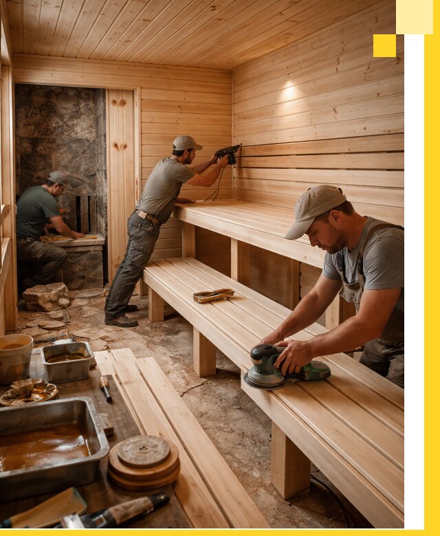 Профессиональная отделка бань в Санкте-Петербурге под ключ, с гарантией