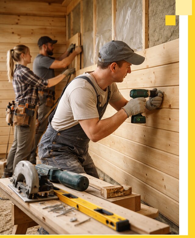 Обшивка бань под ключ в Санкте-Петербурге: отделка стен и потолков