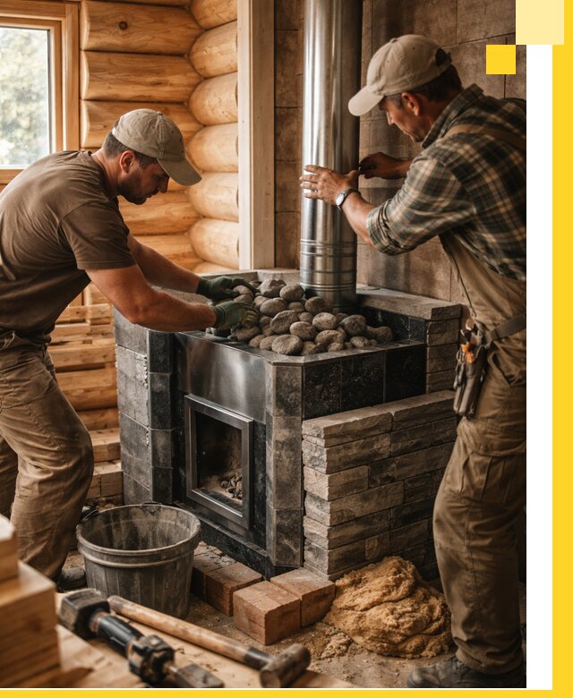 Строительство и отделка русских бань под ключ в Санкте-Петербурге