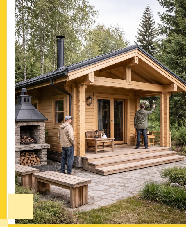 Деревянные бани под ключ в Санкте-Петербурге от 478260 р. | ЭриданСнк