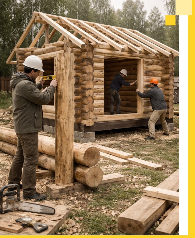 Строительство бань для дачи под ключ в Санкте-Петербурге с доставкой и монтажом